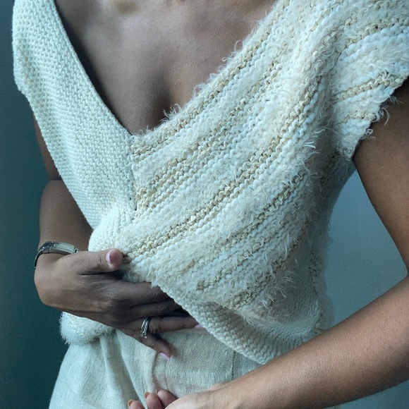 vintage nubby textured slouchy sweater - Picture 4 of 8